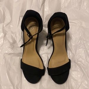 Black heel with ankle Strap
